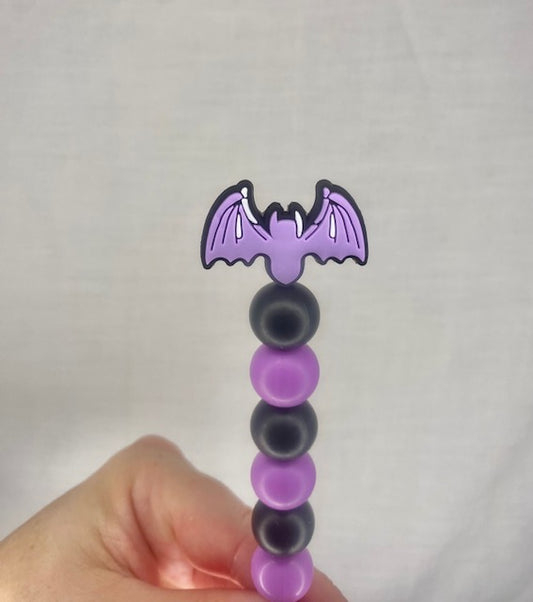 Bat custom beaded crochet hook