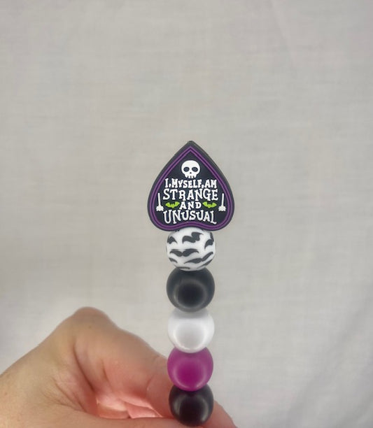 I myself am strange and unusual custom beaded hook