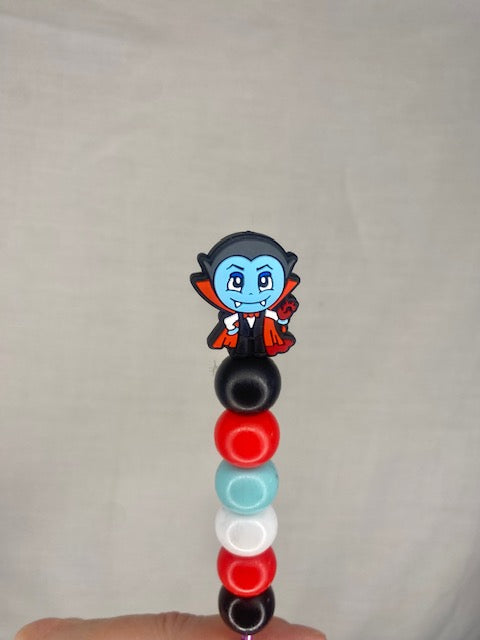 Vampire custom beaded crochet hook