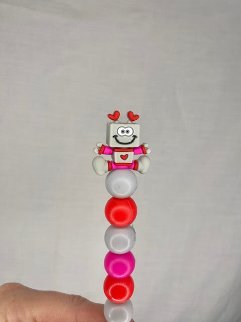 Robot custom beaded crochet hook