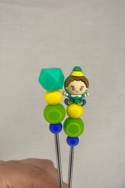 A pair of Elf amigurumi sticks