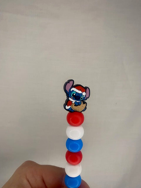 Santa stitch custom beaded crochet hook