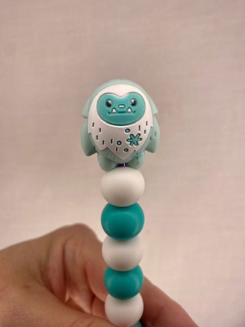 Yeti  custom beaded crochet hook