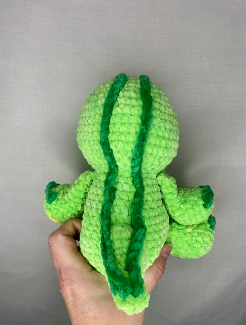 Rebecca the crocodile with baby finished plushie