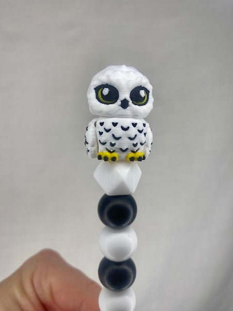Hedwig custom beaded crochet hook