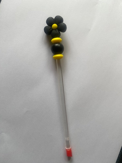 Black Glitter  flower stuffing stick