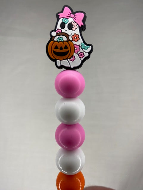 Cute ghost custom beaded crochet hook